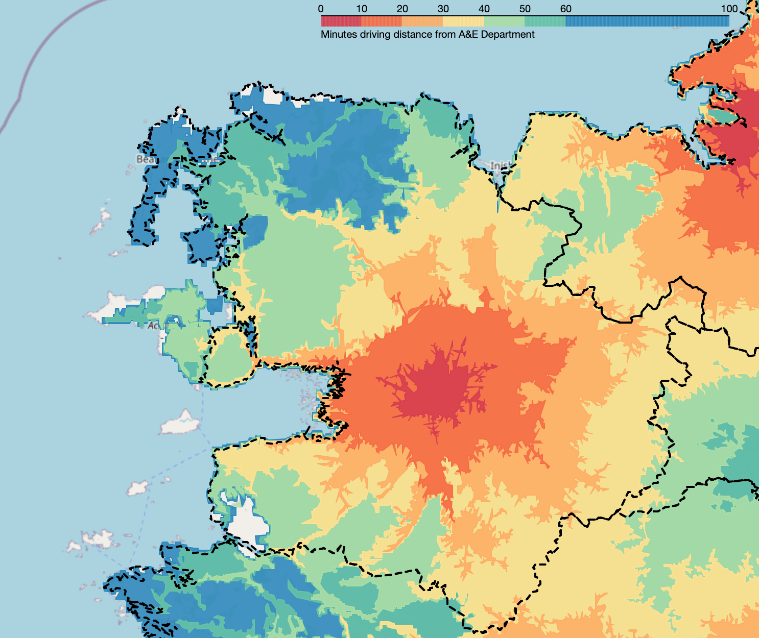 Mayo A&E Map